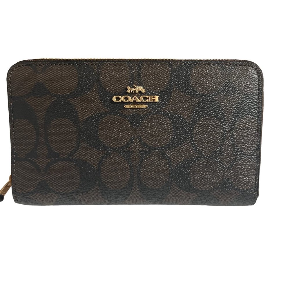 Brand New Coach Jamie Camera Bag & Medium ID Zip Wallet in Signature Canvas - Picture 10 of 10